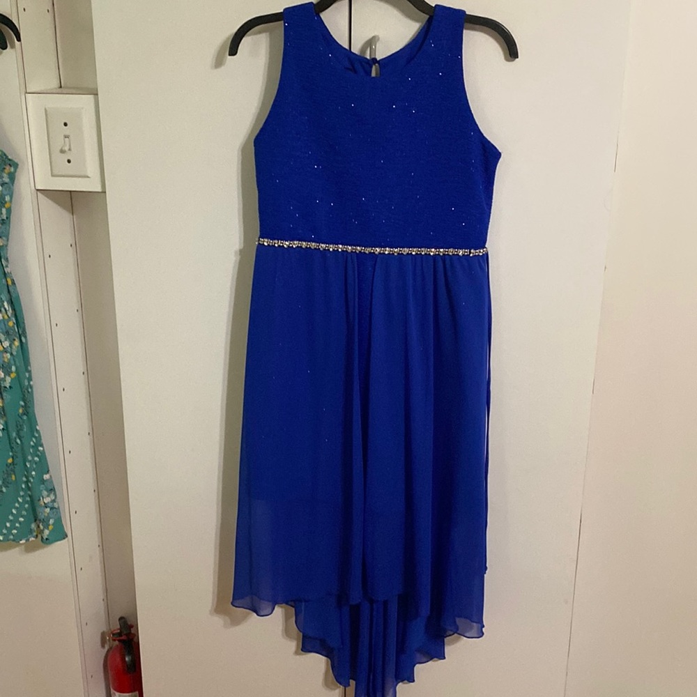 Amy Byer Blue Dress with Sparkles, size 16